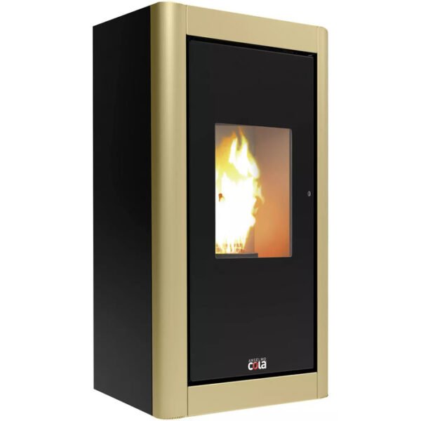 BLAZE Pelletofen Urban, 6,33 kw, WiFi-fähig – schwarz/champagner