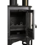 GLOBEFIRE Gussofen Herculina, Gusseisen, 7 kW – schwarz – Bild 4