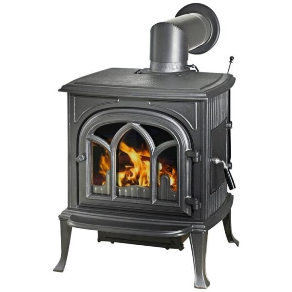 GLOBEFIRE Gussofen Mercury, Gusseisen, 7 kW – schwarz