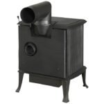 GLOBEFIRE Gussofen Mercury, Gusseisen, 7 kW – schwarz – Bild 3