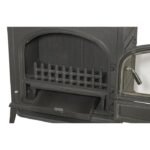 GLOBEFIRE Gussofen Neptun, Gusseisen, 7 kW – schwarz – Bild 5