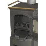 GLOBEFIRE Gussofen Pluto, Gusseisen, 5 kW – schwarz – Bild 4