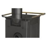 GLOBEFIRE Gussofen Pluto, Gusseisen, 5 kW – schwarz – Bild 8