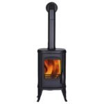 GLOBEFIRE Gussofen Sirius, Gusseisen, 6 kW – schwarz