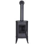 GLOBEFIRE Gussofen Sirius, Gusseisen, 6 kW – schwarz – Bild 2