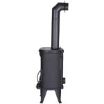 GLOBEFIRE Gussofen Sirius, Gusseisen, 6 kW – schwarz – Bild 5