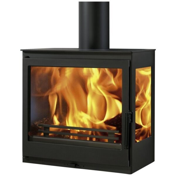 PANADERO Kaminofen Onix Wall, Stahl, 7,1 kW – schwarz