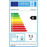 PANADERO Kaminofen Onix Wall, Stahl, 7,1 kW – schwarz – Bild 3