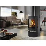 PANADERO Kaminofen Suerte, Stahl, 8 kW – schwarz – Bild 2